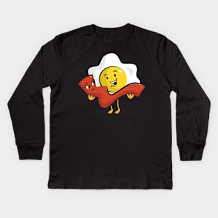 Kawaii Bacon & Eggs - BAE Kids Long Sleeve T-Shirt